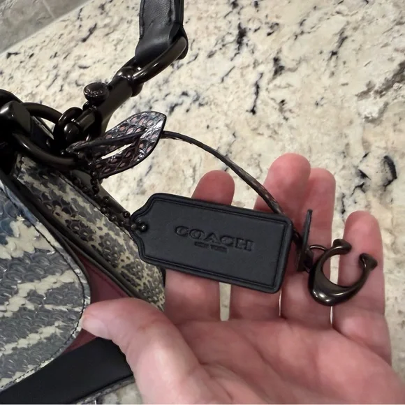 Coach NWT Dreamer Multicolor Python & Leather Crossbody Bag - Picture 5 of 16